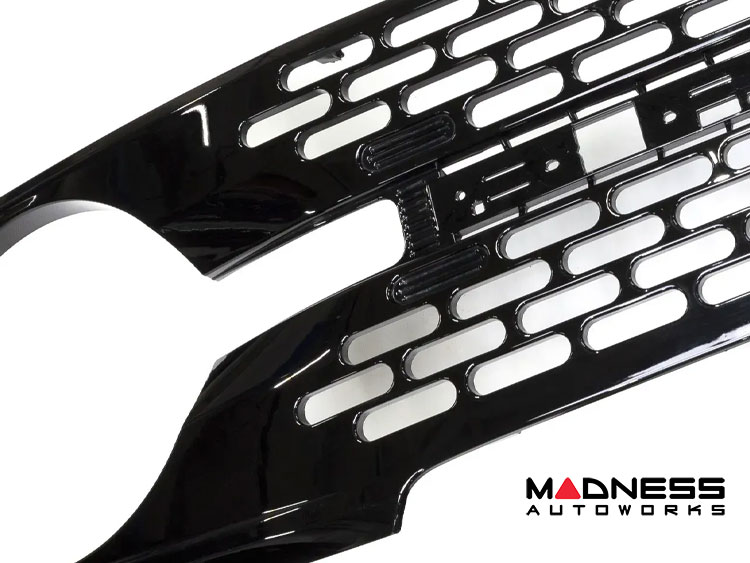 Ford Bronco Front Grille - OEM High End Style - IAG - I-Line - Gloss Black